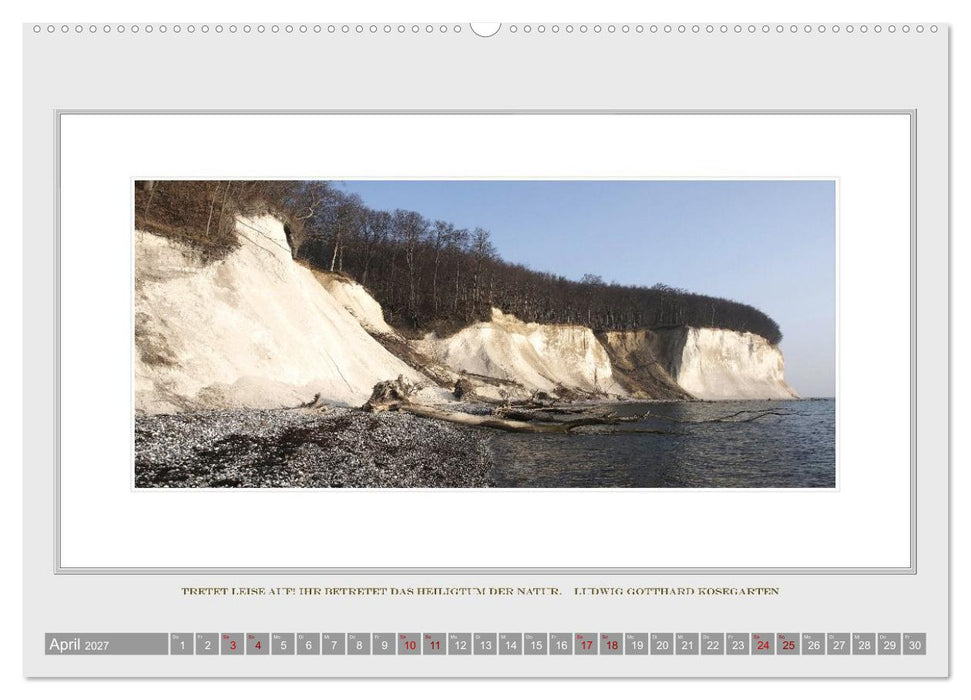 Insel der Sehnsucht, Rügen im Spiegel der Romantik (CALVENDO Wandkalender 2027)