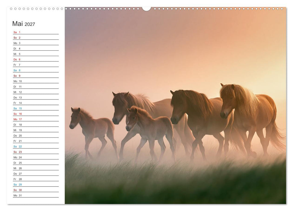 Islandpferde (CALVENDO Premium Wandkalender 2027)
