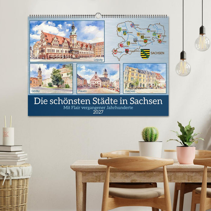 Die schönsten Städte in Sachsen (CALVENDO Wandkalender 2027)