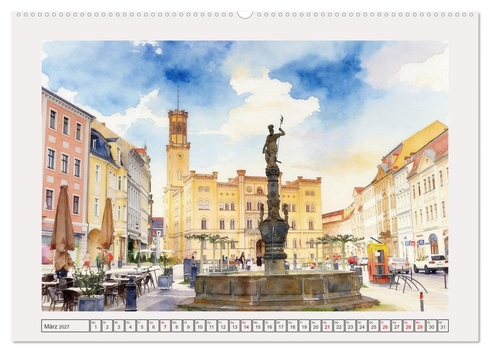 Die schönsten Städte in Sachsen (CALVENDO Wandkalender 2027)