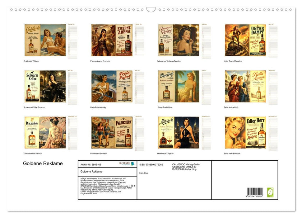 Goldene Reklame (CALVENDO Wandkalender 2027)