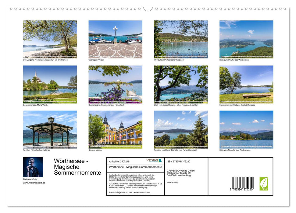 Wörthersee - Magische Sommermomente (CALVENDO Premium Wandkalender 2027)