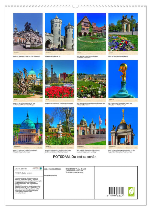POTSDAM. Du bist so schön (CALVENDO Premium Wandkalender 2027)