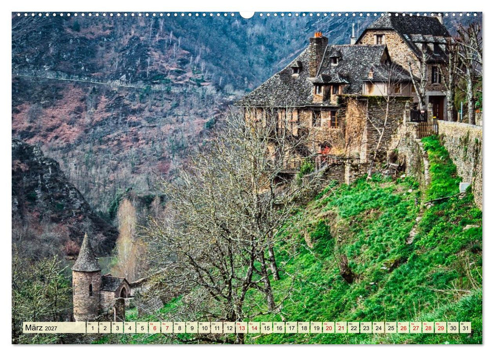 CONQUES - Wo der Jakobsweg die Zeit anhält (CALVENDO Wandkalender 2027)