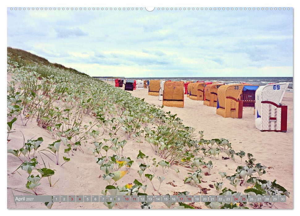 Strandkörbe - Lieblinge an Nord- und Ostsee (CALVENDO Premium Wandkalender 2027)