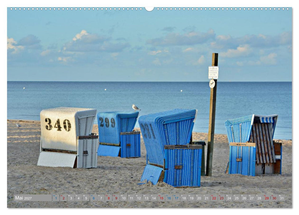 Strandkörbe - Lieblinge an Nord- und Ostsee (CALVENDO Premium Wandkalender 2027)