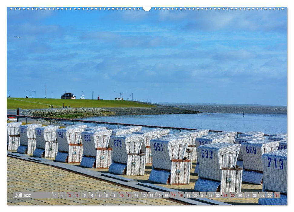Strandkörbe - Lieblinge an Nord- und Ostsee (CALVENDO Premium Wandkalender 2027)