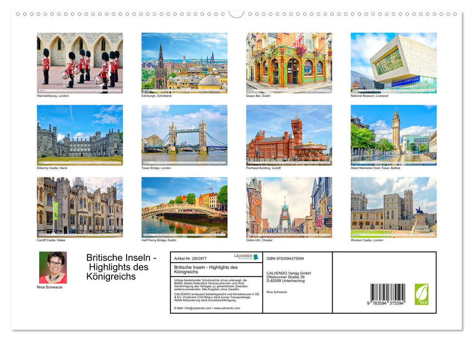 Britische Inseln - Highlights des Königreichs (CALVENDO Wandkalender 2027)