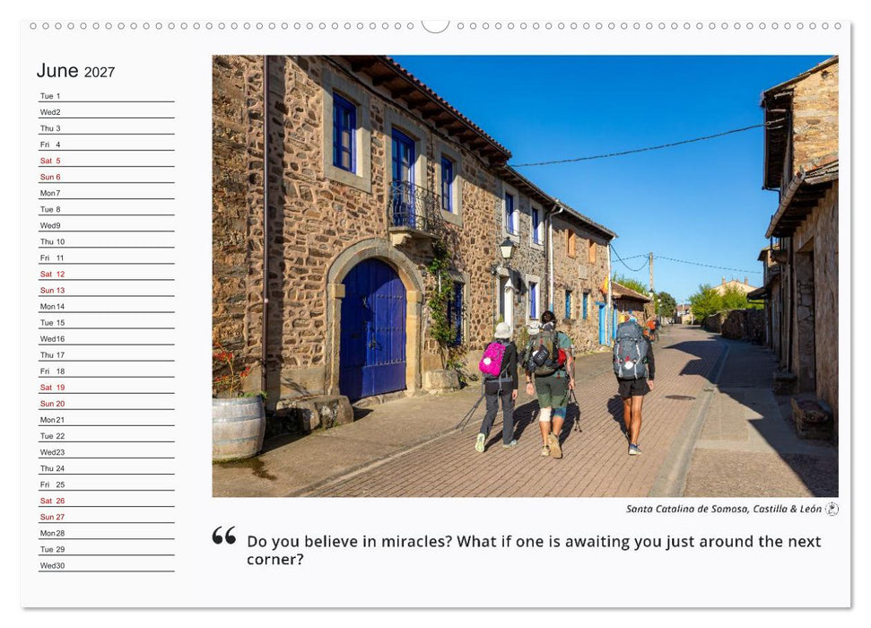 Camino de Santiago - a Photographic Journey of Reflections (CALVENDO Monthly Calendar 2027)