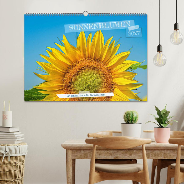 Sonnenblumen - ein ganzes Jahr voller Sonnenschein (CALVENDO Wandkalender 2027)