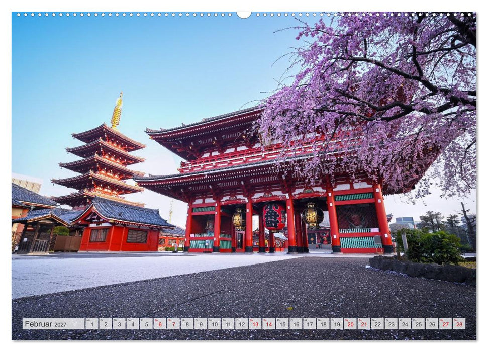Japans wundervolle Kirschblüte (CALVENDO Premium Wandkalender 2027)
