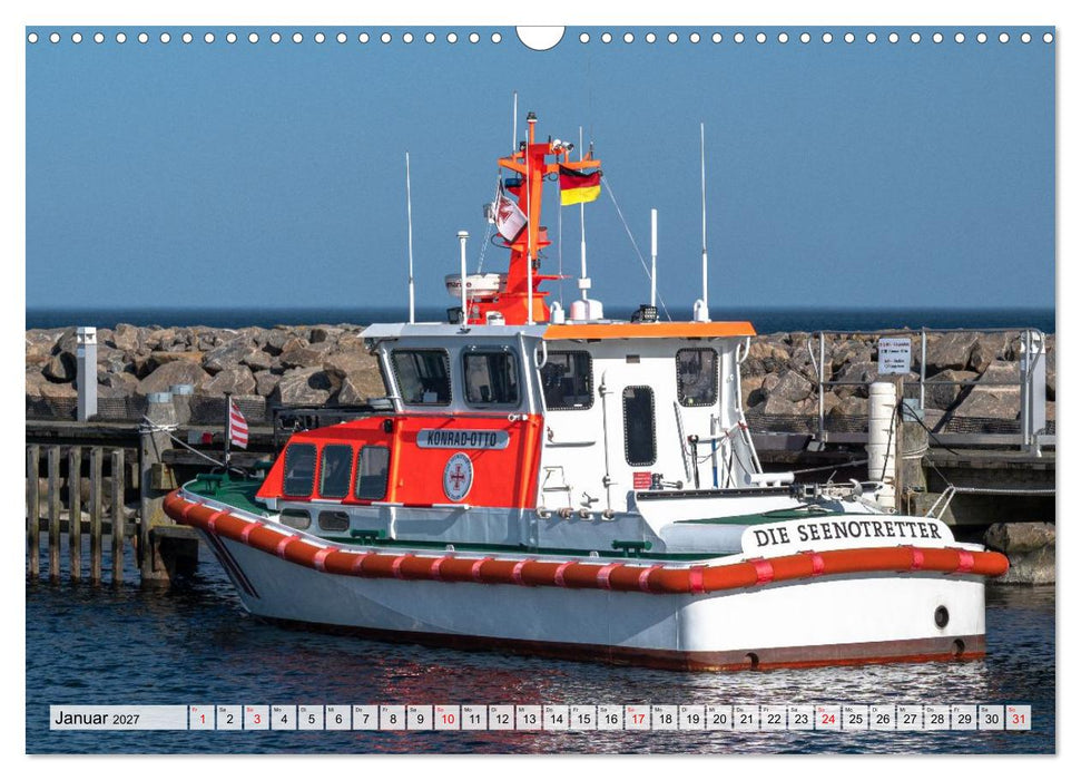 Ostsee Ahoi - Große Schiffe, kleine Boote (CALVENDO Wandkalender 2027)
