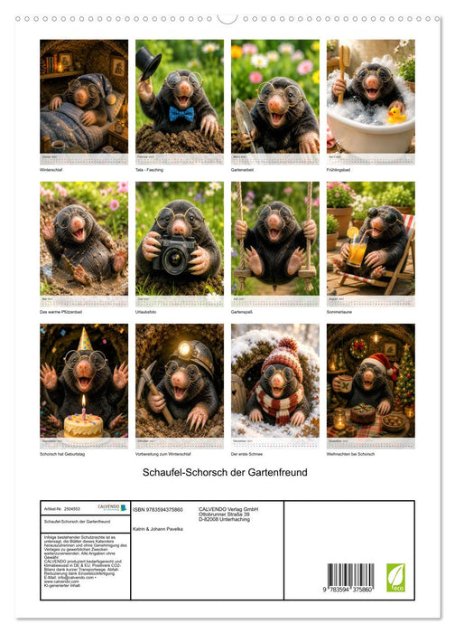 Schaufel-Schorsch der Gartenfreund (CALVENDO Premium Wandkalender 2027)