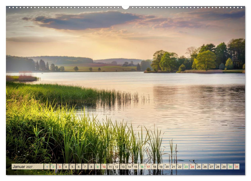 Meckenburger - Seen (CALVENDO Premium Wandkalender 2027)