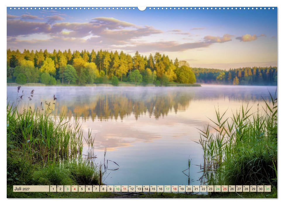 Meckenburger - Seen (CALVENDO Premium Wandkalender 2027)