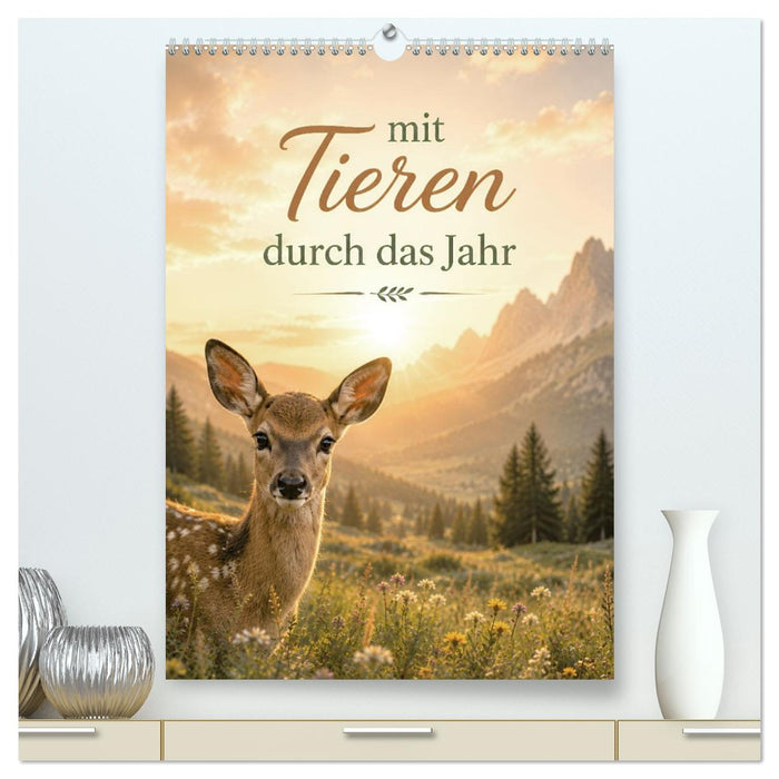 Mit Tieren durch das Jahr (CALVENDO Premium Wandkalender 2027)