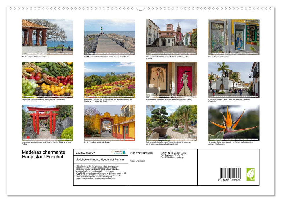Madeiras charmante Hauptstadt Funchal (CALVENDO Premium Wandkalender 2027)