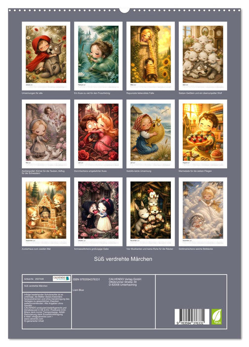 Süß verdrehte Märchen (CALVENDO Premium Wandkalender 2027)