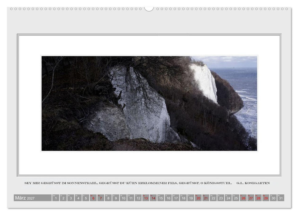 Insel der Sehnsucht, Rügen im Spiegel der Romantik (CALVENDO Premium Wandkalender 2027)