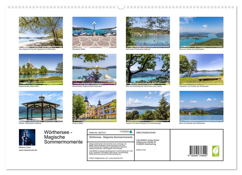 Wörthersee - Magische Sommermomente (CALVENDO Wandkalender 2027)