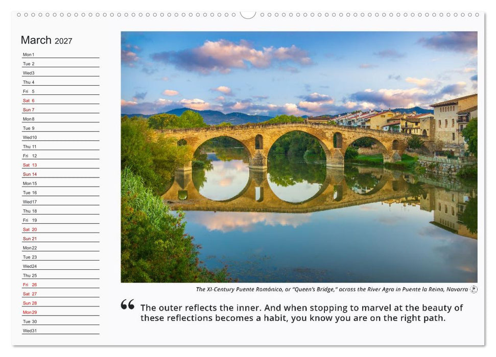 Camino de Santiago - a Photographic Journey of Reflections (CALVENDO Premium-Calendar 2027)