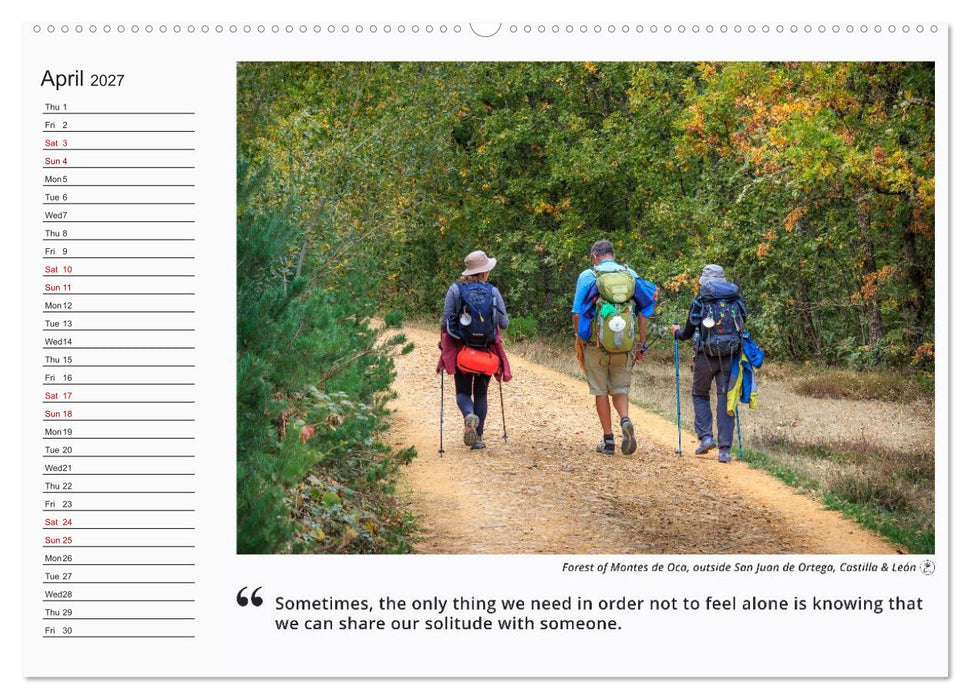 Camino de Santiago - a Photographic Journey of Reflections (CALVENDO Premium-Calendar 2027)
