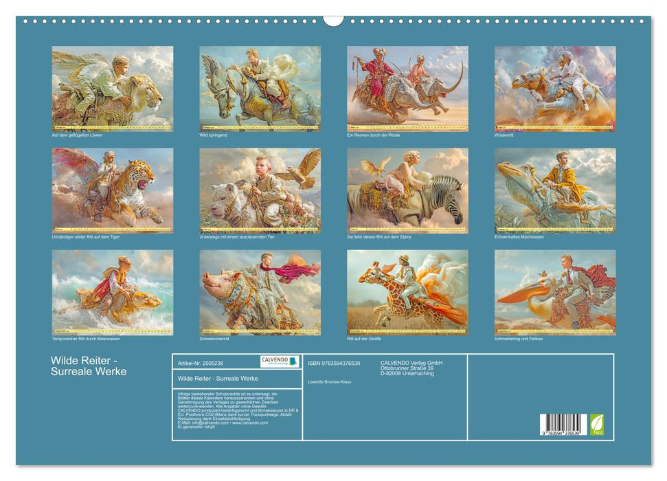 Wilde Reiter - Surreale Werke (CALVENDO Wandkalender 2027)
