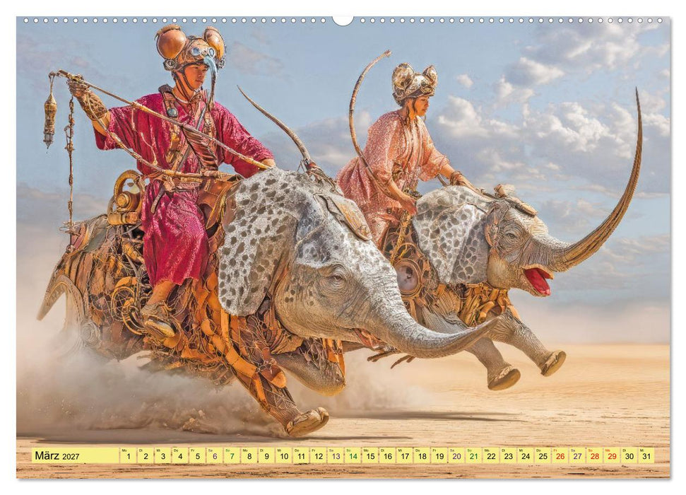 Wilde Reiter - Surreale Werke (CALVENDO Wandkalender 2027)