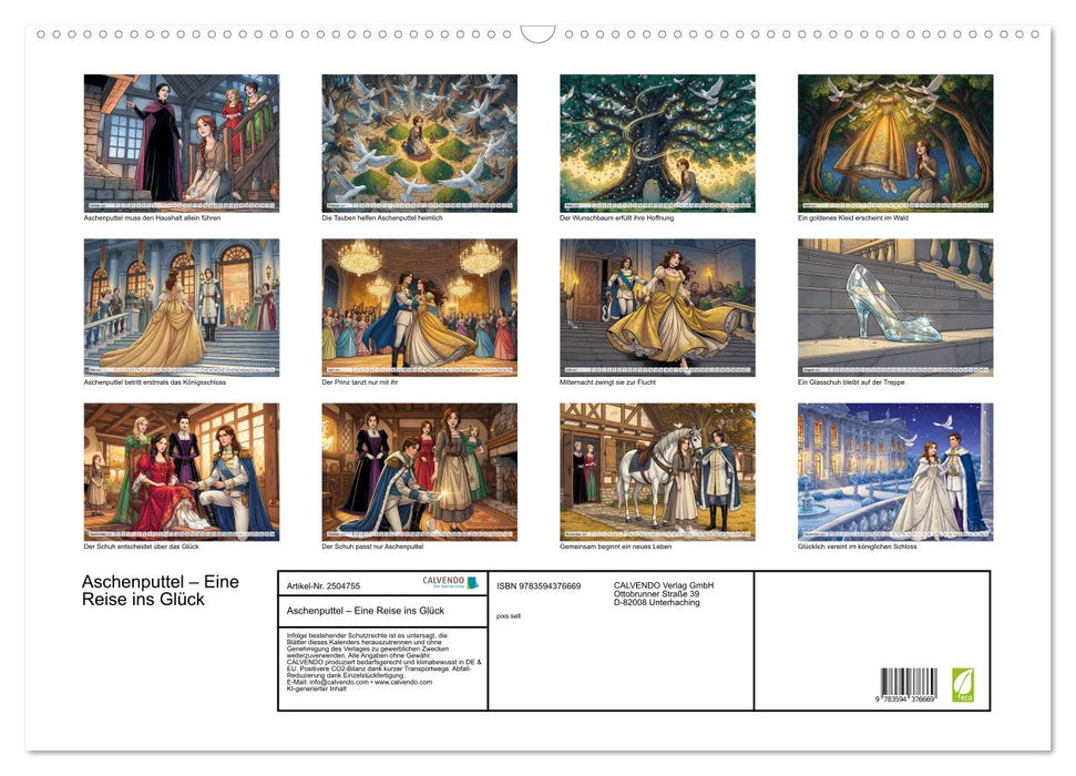 Aschenputtel – Eine Reise ins Glück (CALVENDO Wandkalender 2027)