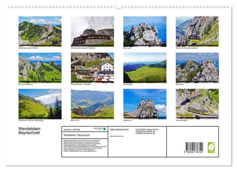 Wendelstein Bayrischzell (CALVENDO Premium Wandkalender 2027)