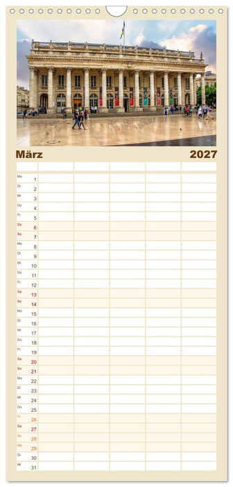 Zauberhaftes Bordeaux (CALVENDO Familienplaner 2027)