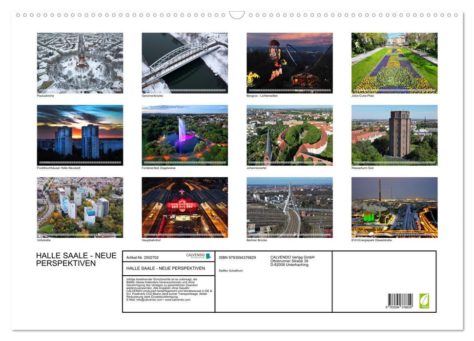 HALLE SAALE - NEUE PERSPEKTIVEN (CALVENDO Wandkalender 2027)