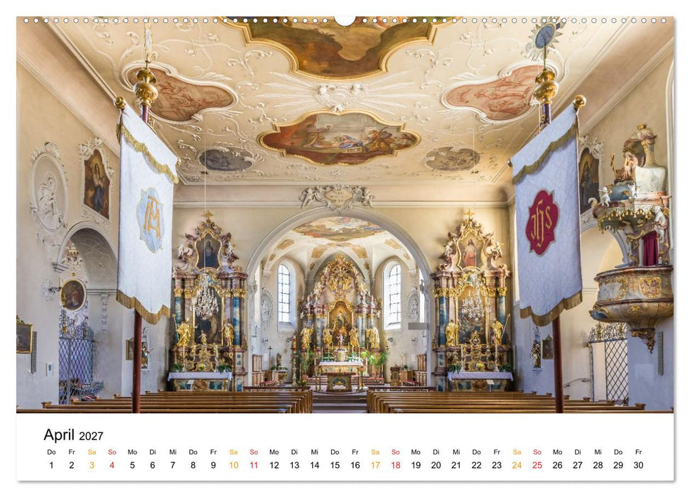 Barockkirchen - Dem Himmel so nah (CALVENDO Premium Wandkalender 2027)