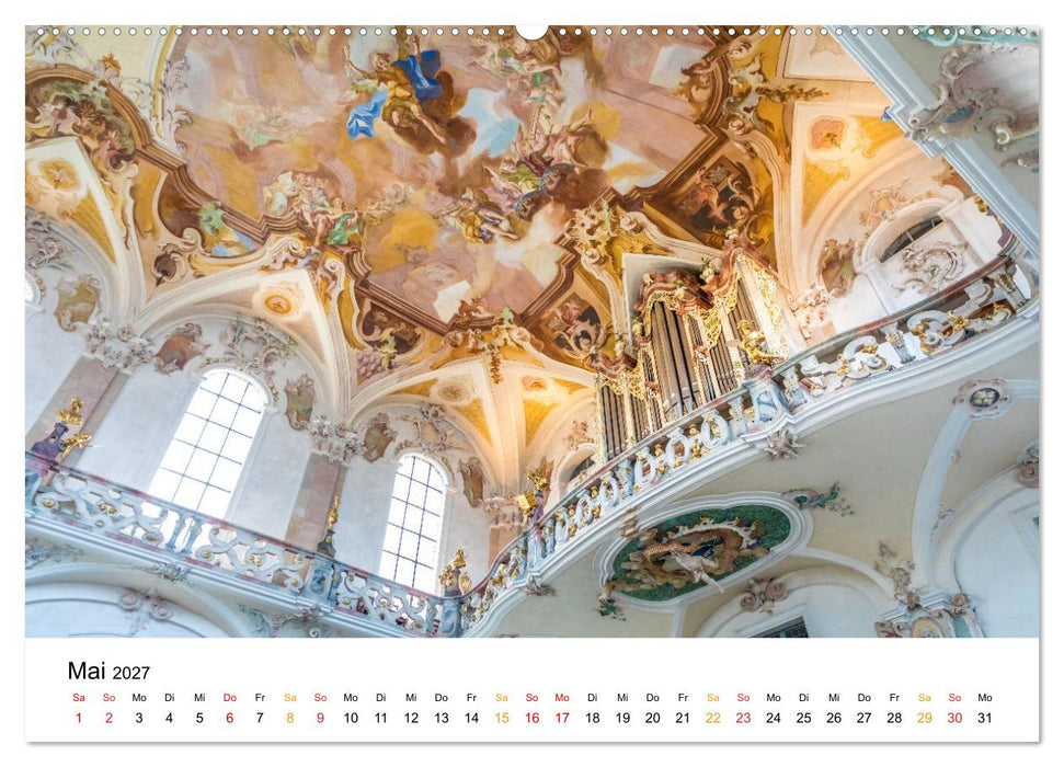 Barockkirchen - Dem Himmel so nah (CALVENDO Premium Wandkalender 2027)