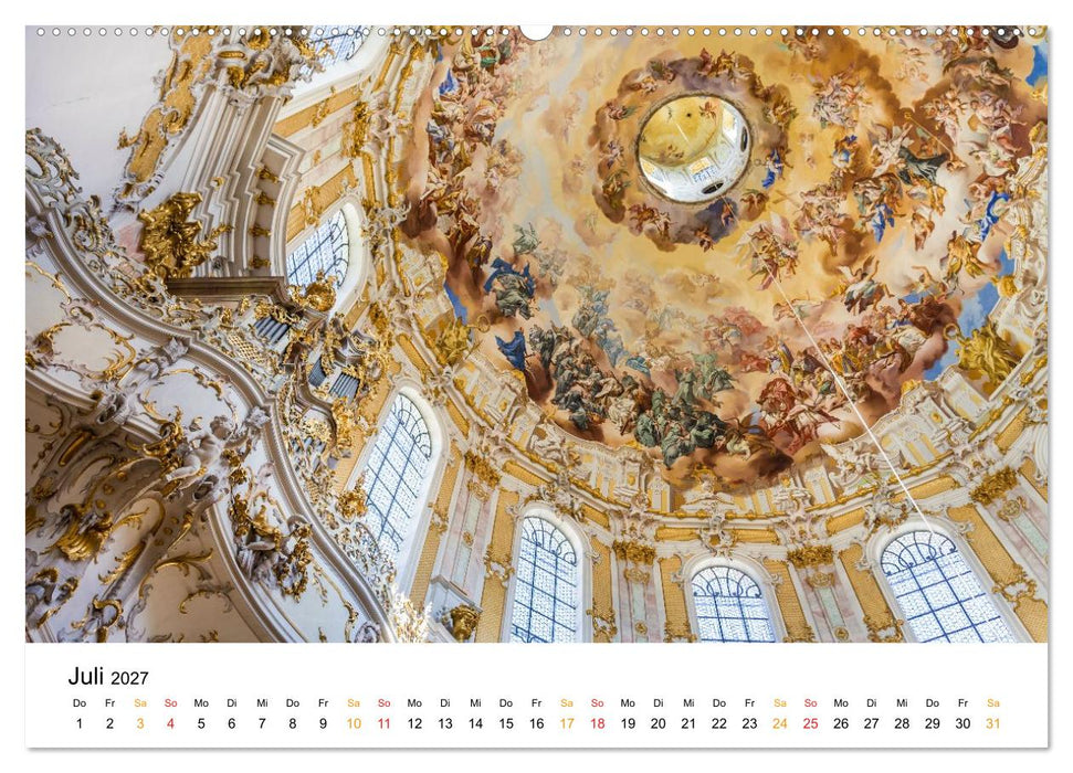 Barockkirchen - Dem Himmel so nah (CALVENDO Premium Wandkalender 2027)