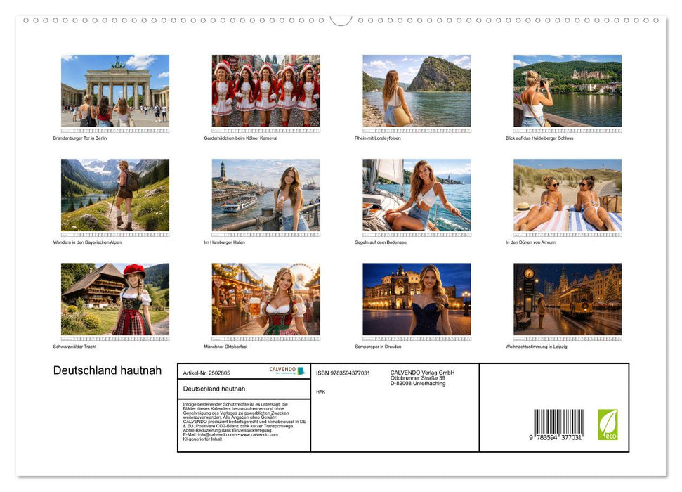 Deutschland hautnah (CALVENDO Premium Wandkalender 2027)