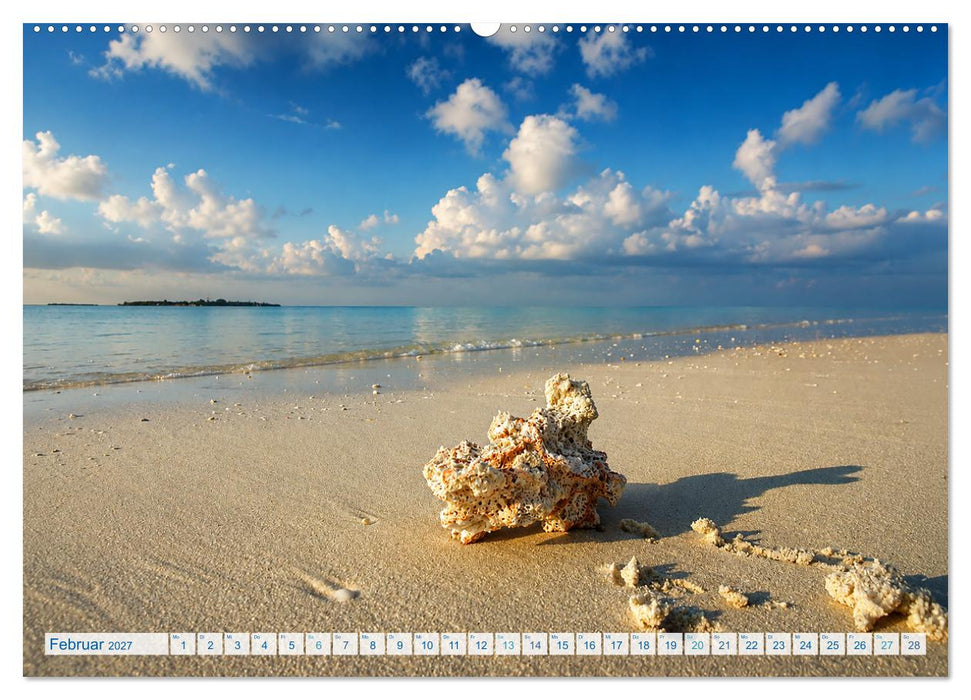 Malediven - Traumstrände im türkisblauen Paradies (CALVENDO Wandkalender 2027)