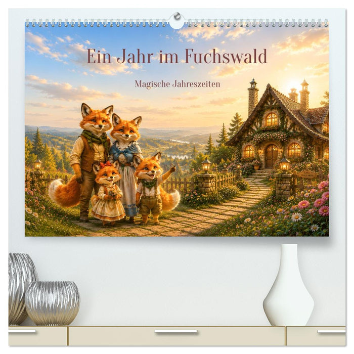 Ein Jahr im Fuchswald - Magische Jahreszeiten (CALVENDO Premium Wandkalender 2027)