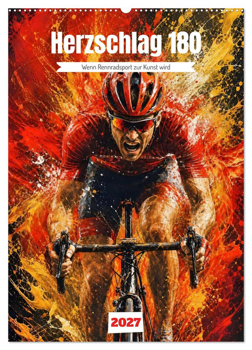 Herzschlag 180 - Wenn Rennradsport zur Kunst wird (CALVENDO Wandkalender 2027)