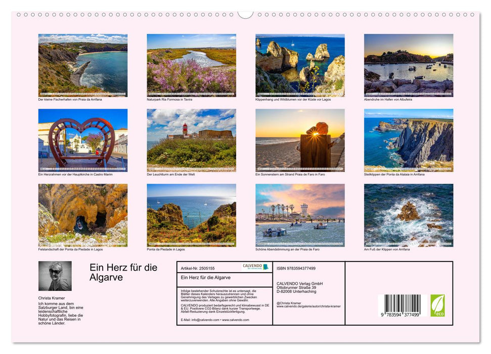 Ein Herz für die Algarve (CALVENDO Premium Wandkalender 2027)