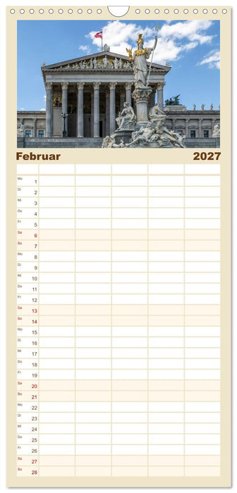 Wien - Blickwinkel einer Metropole (CALVENDO Familienplaner 2027)