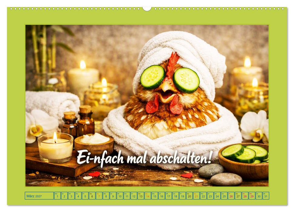 Ei-n Jahr voller Spaß! - Humor, Herz und Hühnerei (CALVENDO Premium Wandkalender 2027)