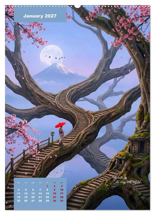 Walk on. The way will unfold. (CALVENDO Premium-Calendar 2027)