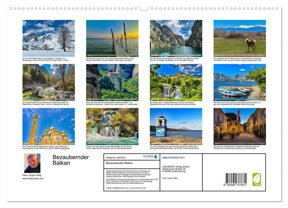 Bezaubernder Balkan (CALVENDO Wandkalender 2027)