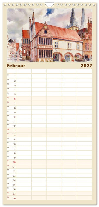 Die schönsten Altstädte in Nordrhein-Westfalen (CALVENDO Familienplaner 2027)