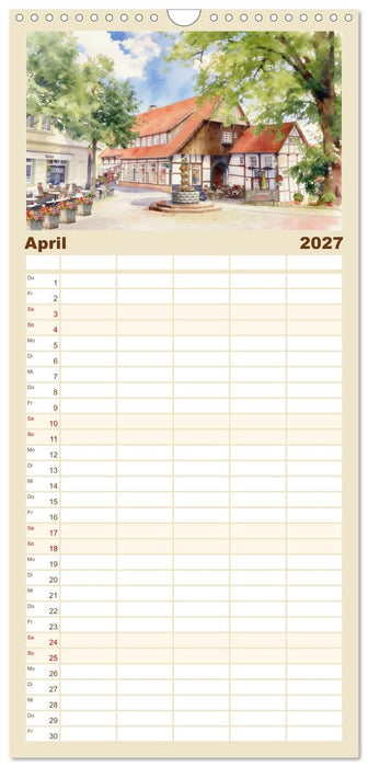 Die schönsten Altstädte in Nordrhein-Westfalen (CALVENDO Familienplaner 2027)