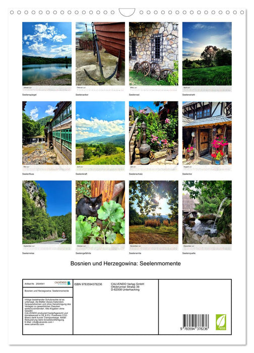 Bosnien und Herzegowina: Seelenmomente (CALVENDO Wandkalender 2027)