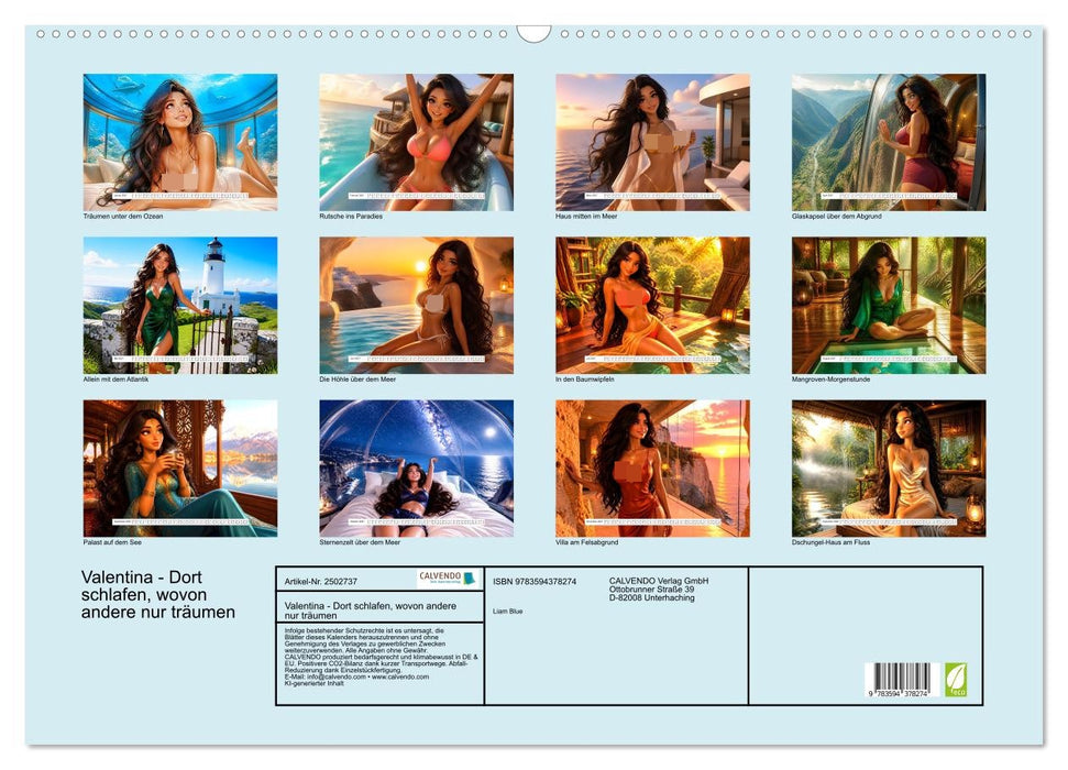 Valentina - Dort schlafen, wovon andere nur träumen (CALVENDO Wandkalender 2027)