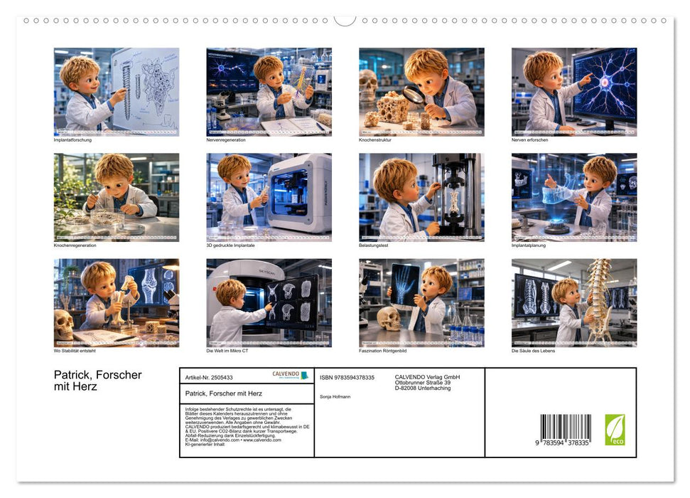 Patrick, Forscher mit Herz (CALVENDO Premium Wandkalender 2027)