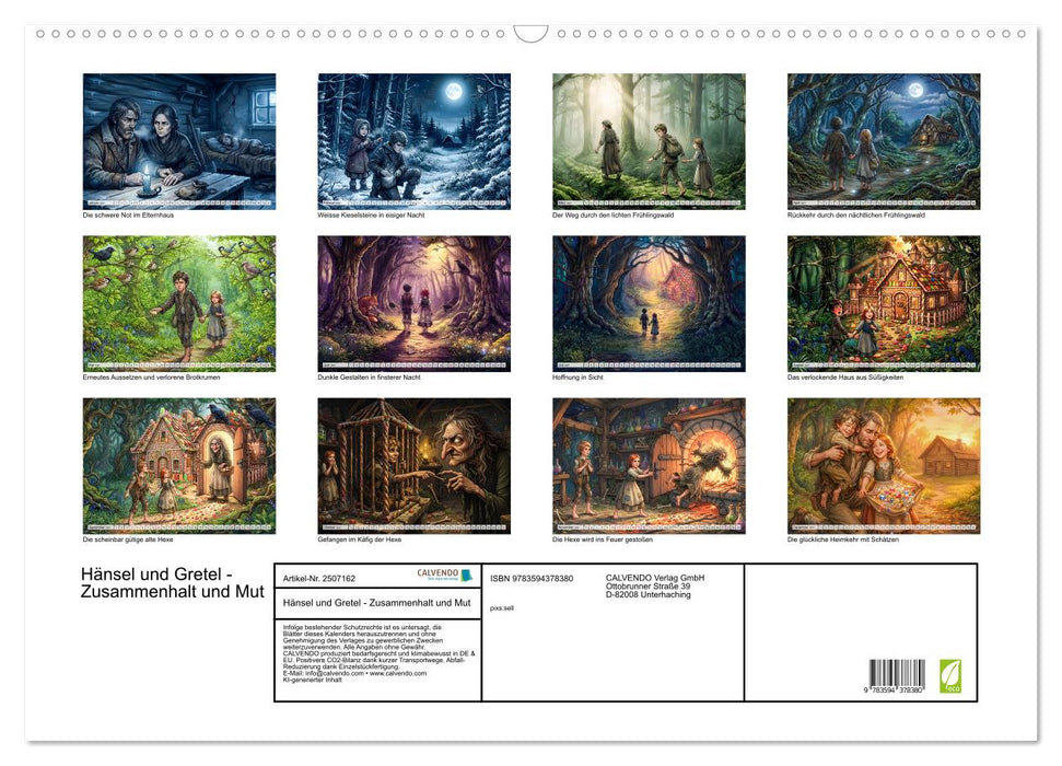 Hänsel und Gretel - Zusammenhalt und Mut (CALVENDO Wandkalender 2027)